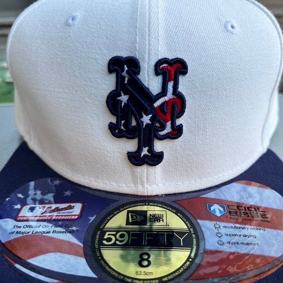 New Era MLB New York Mets “Independence DayMr. Met" fitted size 8 - Picture 1 of 7